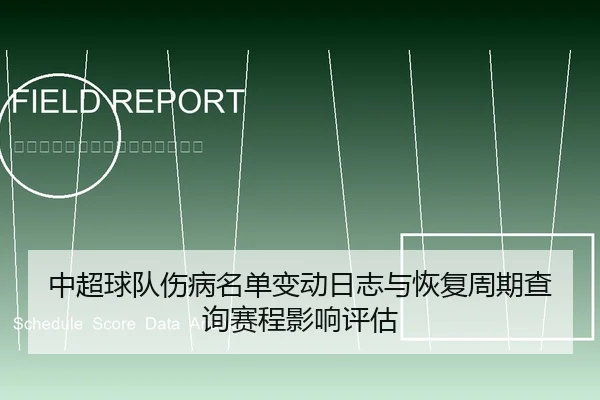 中超球队伤病名单变动日志与恢复周期查询赛程影响评估